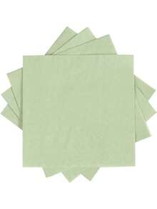 20/60/100pcs Sage Green Cocktail Napkin Dessert Napkins Folded 5 X 5 Inches Unfolded 10 X 10 Inches Disposable Napkins For Dinner Wedding Birthday Party Bridal Anniversary Reception Event - Sage Green - View 3