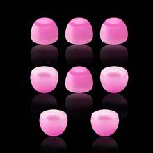 8pcs Universal Silicone Earphone Covers, Pure Silicone Ear Tips, Colorful Silicone Earbuds, In-Ear Headphone Ear Sleeves, Soft & Comfortable, Washable & Easy To Clean (8pcs/Pack) - Multicolor - View 3