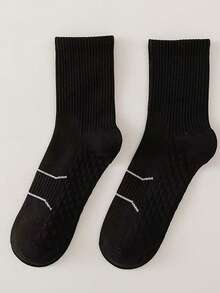 6 Pairs Assorted Color Unisex Sports & Running Socks, Suitable For Men & Women, Marathon, Basketball, Cycling - Multicolor - View 6