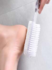 1/2PCS Exfoliating Foot Scrub Brush, Callus Remover With Ergonomic Handle, Non-Slip Pedicure Tool, Durable Bristles For Effective Dead Skin Removal, Foot Care Essential For Soft, Smooth Feet, Waterproof Design, Easy Grip Handle, Ideal For Wet Or Dry Use In The Shower, Bath, Home Spa, Or Travel