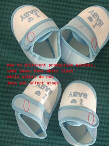 1Pair New Born Non-Slip Baby Walking Shoes Cute Love Baby Letter Shoes First Walkers For Gift