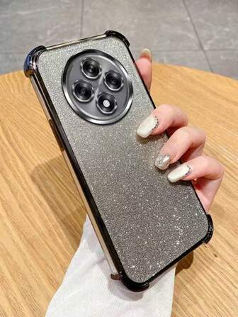 Estuche de teléfono móvil para OPPO RENO 12F, funda protectora de TPU suave, funda protectora de TPU con brillo para OPPO Reno 12 F, funda protectora para la parte posterior del teléfono móvil