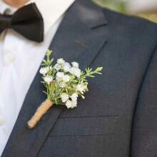 Boutonnière con alfileres para hombres, boutonnière para padrinos de boda y invitados, flores artificiales para decoración de bodas/baile de graduación/homecoming, etc. Boutonnières de rosa para hombres en bodas para el novio, padrinos, ceremonias de boda, aniversarios, cenas formales, fiestas, bailes de graduación, decoración de bodas en el hogar y estilo bohemio