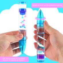 1 Stück kreative Flüssigkeitsbewegung Sprudler Stifte - schreibt wie ein normaler Stift - farbige Timer Stifte hervorragend für Erwachsene zur Stresslinderung und Angstabbau, Geburtstags- und Weihnachtsgeschenke, Kugelschreiber