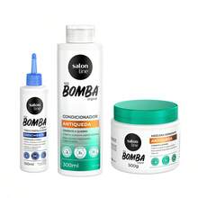 Salon Line Kit With Strengthening Tonic + Anti-Hair Loss Conditioner + SOS BoLine Hydration Mask - Multicolor - View 1
