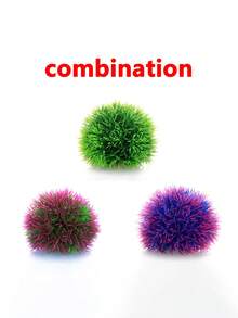 New Aquarium Decorative Artificial Plastic Simulated Aquatic Plants Grass Balls, Multi-Style Options, Beautiful And Durable, Easy To Maintain, Won't Pollute The Water