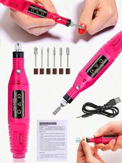 Juego eléctrico profesional de pulidor de uñas Incluye taladro y anillo lijador, herramientas portátiles de manicura, quita callos multifuncional y pulidor de uñas, accesorios completos de manicura y pedicura, colores enviados al azar,Navidad, Regalo de Navidad, Invierno, Día de Acción de Gracias, Decoración Navideña, Maquillaje, Fiesta, Playa, Viajes, Ropa de Vacaciones, Rosa, Años 2000, Ofertas, Camping, Exterior, Regalo.