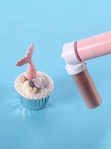 1Set Cake Coloring Powder Spray, Including 4 Icing/Frosting Decorating Tips, Kitchen Cake Baking Accessories