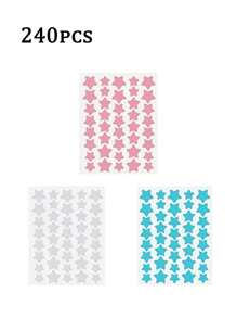 2000/1400/1120/400/240 Pcs Star Stickers, Halloween & Christmas Decoration Stickers, Colorful Five-Pointed Star Stickers For Party, Holiday Photo Decoration, Face Decor Stickers (1 Sheet Per Color), For Decoration Only (Not For Makeup)560/280/160/80/40pcs,Makeup,Cheap,Room Decor,Vanity,Travel,Bedroom,Makeup Accessories