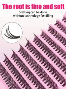 200 Clusters 30D Curl Lash Extension, 8-16mm Length, DIY Eyelash Transplant