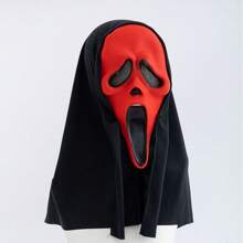 1 Peça Máscara de Rosto de Fantasma Gritante e Assustador, Máscara de Látex de Horror, Acessório de Fantasia para Adultos