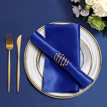6pcs Satin Faille Napkins, Suitable For Various Party Decorations - Multicolor - View 9