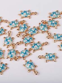 10pcs/Pack Cute Turtle Pendant Accessories For DIY Jewelry Making, Necklace, Bracelet, Earrings - Turtle - View 3