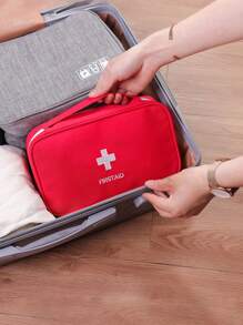 1pc Medical Bag First Aid Kit Travel Portable Large Capacity Medicine Sorting Bag Storage Bag Waterproof And Moisture-Proof Easy To Carry For Home Outdoor Travel Portable Medical Bag Storage Bag Travel Essentials For Daily Use Travel Vacation Back To School Travel Accessories Summer