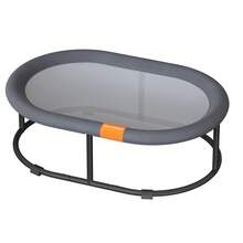 Feandrea Cat Hammock, Raised Cat Bed, Small Dog Bed, For Pets Up To 12 Kg, Free-Standing Pet Bed For Summer, With Removable Mesh, Machine Washable, Oval - Grey - View 9