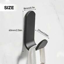 6个粘钩，衣架挂钩，墙面挂钩，无需钻孔，可悬挂包包、毛巾、浴球、钥匙、帽子等物品，适用于厨房和浴室收纳。耐用，无需钻孔即可安装，无残留透明涂层，易于安装，强力抓力，适用于门、入口、墙壁、卧室、厨房、洗衣房、衣柜和走廊等装饰。 - 彩色 - 查看 5