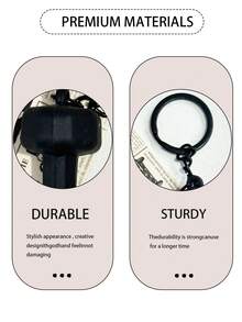 1PCS/3PCS/4PCS 简约时尚迷你健身系列钥匙扣硅胶举重杠铃片哑铃吊坠学校汽车配件可爱哥特 Y2k - 彩色 - 查看 10