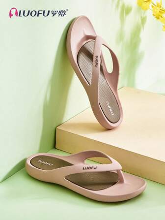  LUOFU 女士新款人字拖拖鞋，防水防滑休闲室内户外人字拖，时尚夏季沙滩度假平底拖鞋