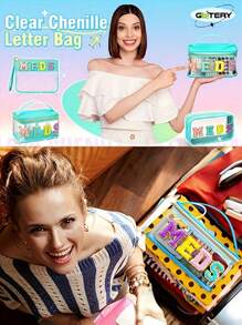 Fashion Transparent PVC Cosmetic Bag, 7 Color Options, MEDS Makeup Bag - With Handle Transparent PVC Travel Medicine Storage Bag, Waterproof Nylon Zipper Toiletry Bag, Medicine Storage Bag, Suitable For Patients And Nurses