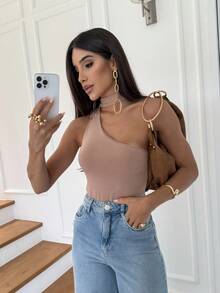 NUDE NECKLACE BODYSUIT - Nude - View 2