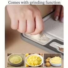Multifunctional Double-Sided Thawing Stainless Steel Cutting Board With Sharpener, Home Use