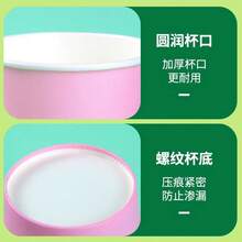 20pcs 9oz Thick Disposable Colored Paper Cups, Reusable Colored Party Cups For DIY, Suitable For Coffee, Milk, Juice, Hot Tea, Wedding, Family Gathering, Camping Picnic, Party Decoration, Birthday, Housewarming, Gender Reveal, Christmas, Thanksgiving, Halloween, Easter - Yellow - View 6