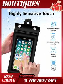 5 piezas Bolsa impermeable para teléfono, bolsa seca para teléfono, bolsa impermeable para teléfono móvil, bolsa impermeable para teléfono, bolsa impermeable para teléfono, bolsa impermeable, bolsa para teléfono celular, bolsas impermeables, bolsa impermeable para teléfono celular, bolsas de playa, funda impermeable para teléfono - Modelo triple mejorado - Ver 7