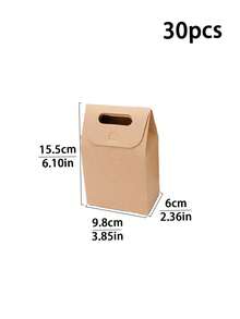 10件/20件/30件圣诞节和生日礼物包装盒，糖果，饼干，食品纸盒，新创意圣诞糖果，苹果盒，礼品包装盒，节日礼品盒，迷你房子降临节日历盒，圣诞礼物糖果盒 - 紙本 - 查看 13