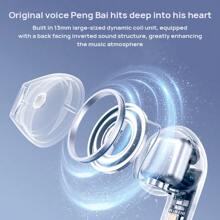 EDIFIER Auriculares inalámbricos Bluetooth Evo Air, tacto aireado, diafragma grande de polímero de 13 mm, resistencia al agua y al polvo IP54, reducción de ruido de llamadas inteligente, batería de larga duración, Bluetooth 5.4, color rosa niebla