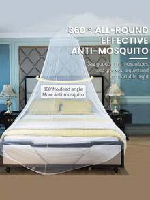 360° No-Installation Dome Mosquito Net For Kid's Room, High Density Princess Style Floor-Standing Canopy Mosquito Net, Minimalist Student/Child Bed Curtain - Multicolor - View 2
