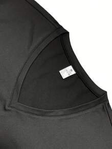3pcs Men's Casual V-Neck T-Shirts, Soft & Comfortable Fabric, Breathable, Solid Color Versatile, Suitable For Summer Outing, Gathering, Sport Exercise