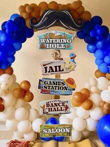 10pcs Western Cowboy Theme Party Directional Road Sign Party Decorations, Western Cowboy Paper Signs For Western Cowboy Theme Party Supplies, Waterproof Large Western Cowboy Theme Sign With Stakes, Western Cowboy Direction Signpost Western Cowboy Direction Arrow Courtyard Sign, Western Cowboy Theme Party Room Wall Background Decoration, Western Cowboy Sign Cutouts, Western Cowboy Party Supplies