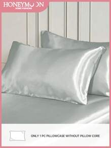 1 pièce Taie d'oreiller en satin, taie d'oreiller en soie pour les cheveux et la peau, luxueuse et douce comme la soie, ultra douce et respirante, sans rembourrage, lavable en machine