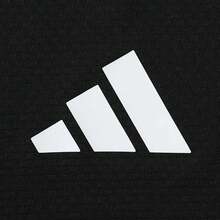 Adidas 2025 Men's GYM+ 3S T-Shirt Knitted Collarless Short TJW9729 - Black - View 4