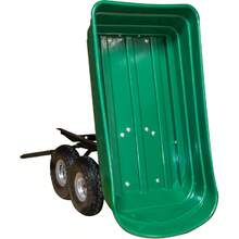 75 Litre Garden Trolley Tipper Cart Trailer With Soft Grip Handle Pull Along Cart - 1 - View 5