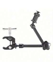 11英寸柔性魔术臂，带强力夹钳 - 兼容单反相机支架、监视器和LED摄影灯，适用于摄影/摄像 - 黑色 - 查看 6