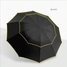 Super Big Top Quality Umbrella Double Strong Rain Woman Windproof Paragua Male Women Sun 3 Floding Fashion Business Men Umbrella Summer Cooling,Beach,Travel