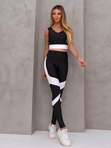 Conjunto Esportivo Fitness Feminina Com Recorte Blogueirinha