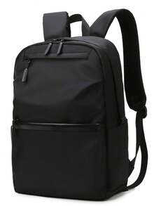 SHILAN This Fashionable And Casual Solid Color Backpack Features Adjustable Shoulder Straps, Large Capacity, Zipper Closure, And Is Made Of Waterproof Nylon Material. It Is Simple And Versatile, With A Stylish Appearance, Making It An Ideal Choice For The Back-To-School Season. It Can Be Used As A Beach Bag, School Bag, Laptop Compartment, And Is Lightweight And Easy To Carry, Suitable For Boys, Men, Office Workers, And Various Occasions. Holiday
