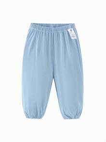 mini bala Quần dài mềm mại, thoáng mát, nhanh khô cho bé gái, thích hợp mặc mùa hè. - màu xanh băng - Xem 3