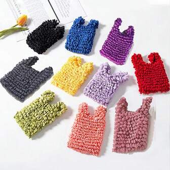 1pc New Magic Stretchable Folding Bag, Women & Popular Large Capacity Multi-Purpose Bubble Tote Bag