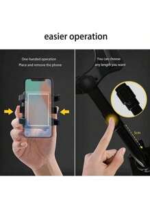 1 pieza Soporte ajustable y giratorio 360° para teléfono con espejo retrovisor multifunción, para conducir, soporte extensible para teléfono, accesorio esencial para el automóvil compatible con iPhone, teléfonos Android, regalo para cumpleaños, familia, amigos, accesorios para automóvil, soporte para teléfono de automóvil