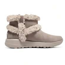 Skechers Schlüpfbare, bequeme und strapazierfähige Chunky Sohle Retro Isolierte Schneestiefel, kurzer Stil