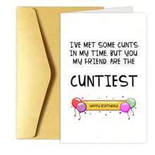 1 pieza Tarjeta de felicitación alegre y traviesa con diseño de dibujos animados personalizado - Romántica para el Día de San Valentín, cumpleaños, aniversario - Tarjeta de papel con tema fantástico única para él o ella, esposo, esposa, novio, novia - No se necesita electricidad, página en blanco en el interior, regalo perfecto para el Día del Padre, Día de la Madre, diversas festividades, aniversarios, fiestas, bodas y ocasiones especiales