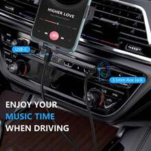 3.5mm AUX Stereo Audio Cable Adapter For Car Home Stereo/Speakers/Headphones, Compatible With IPhone 15 Pro Max/15 Pro/15 Plus/15, S25/S24/S23/S22/S21/S20 Ultra Plus Car Audio Connector