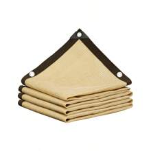 Red de sombreo beige de HDPE anti-UV al aire libre multi-tamaño para jardín, balcón, malla de sombra para plantas, cubierta para acampada, protector solar, velas, toldos y pérgolas para automóviles