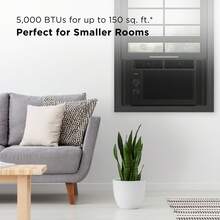5 000 BTU Mechanical Window Air Conditioner Black W5WM-B3 - As pic as pic - View 3