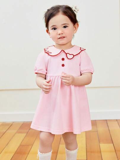 mini bala 女童连衣裙 宝宝 亲肤 甜美 可爱 学院风 新品