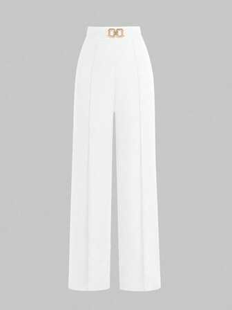 (Consejo cálido: los tamaños son grandes) Pantalones rectos de cintura alta para mujer, nuevos para primavera, apropiados para oficina/casual, versátiles para ir y venir, trabajo, vacaciones, vuelta al colegio, estilizadores