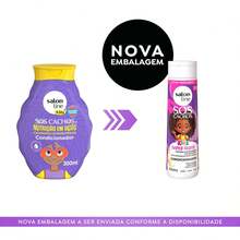Salon Line Kit para cachinhos nutridos com SOS Cachos Kids Super Óleos - Roxo - Visão 4